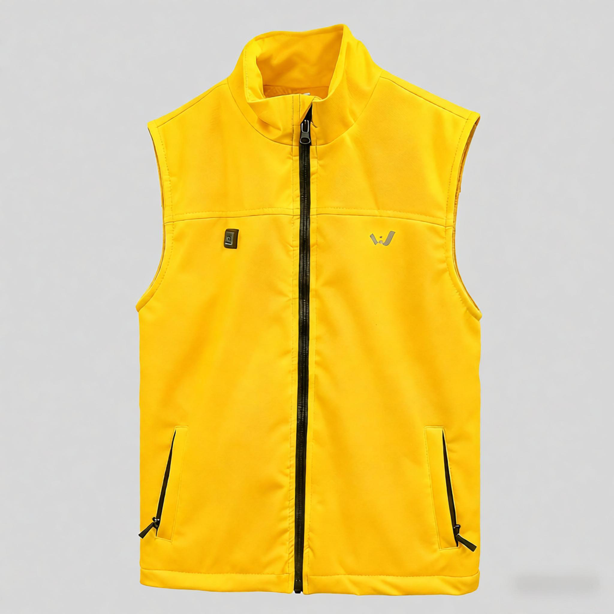 Yellow lithium battery heating thin vest